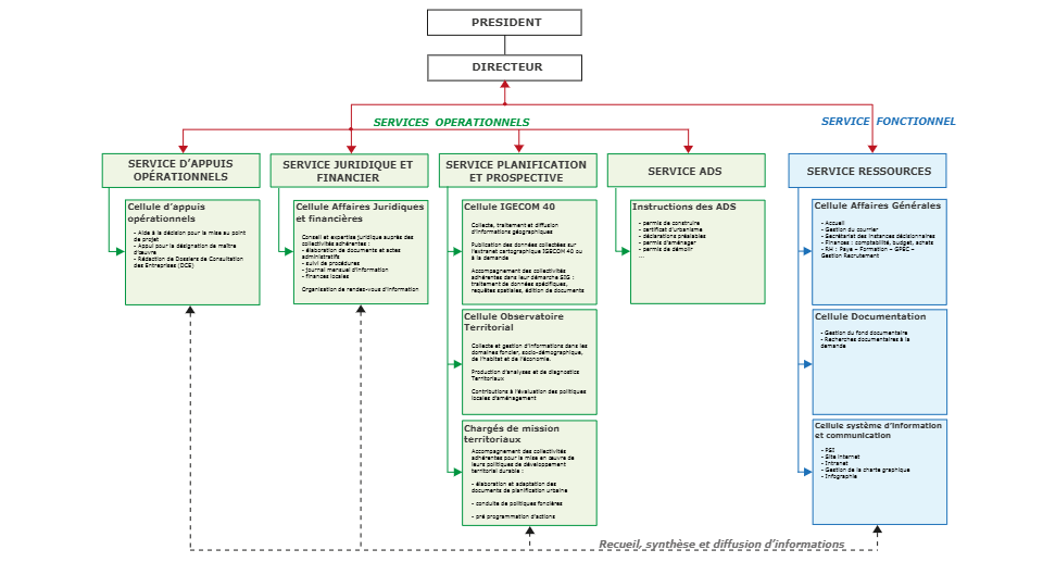 Organigramme des fonctions